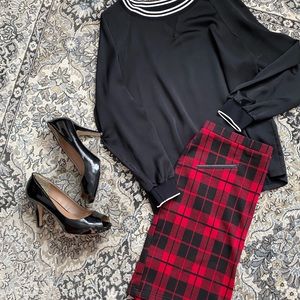 ❤️Tartan stretch pencil skirt❤️